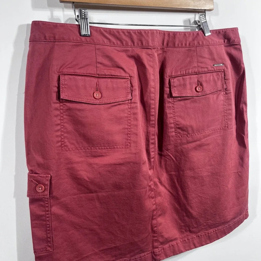 LL Bean Favorite Fit Cargo Skirt Womens 18 Cotton Skirt Outdoors Camping‎ Hiking